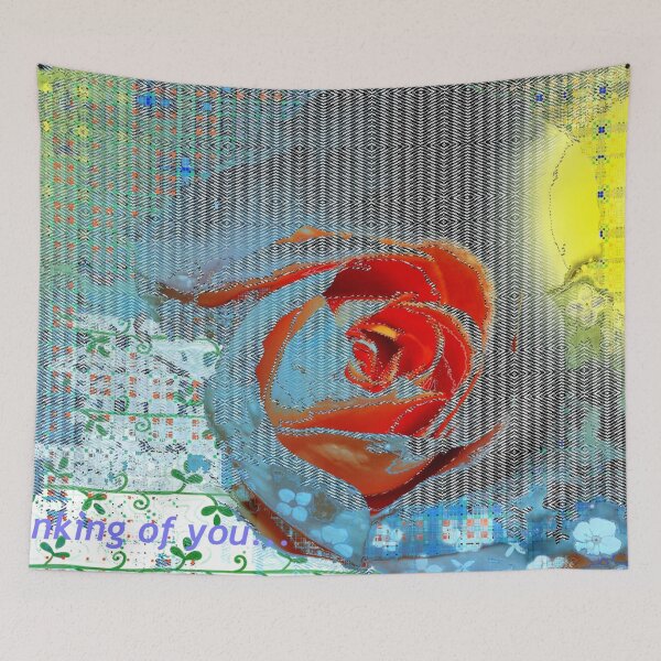 Item preview, Tangerine rose card designed and sold by B. Randi Bailey.