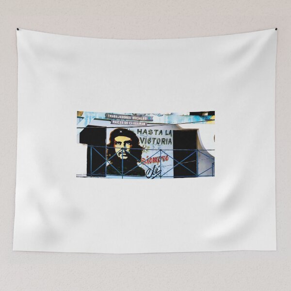 Item preview, Artwork of Che on Trabajadores Sociales building, Vinales, Cuba designed and sold by buttonpresser.