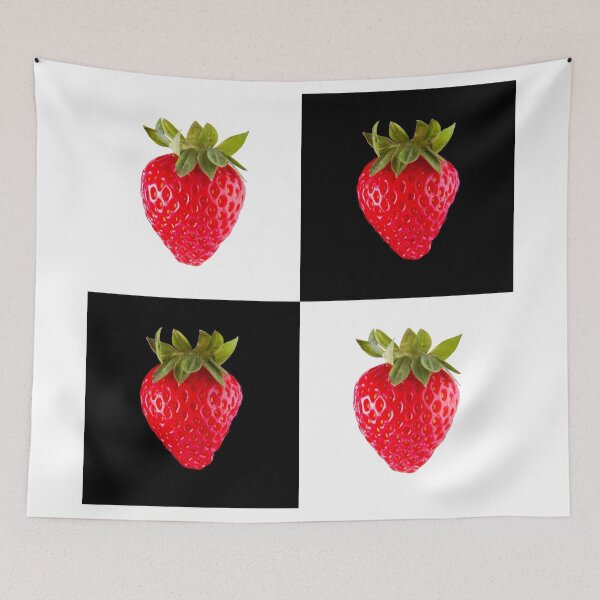 Item preview, White & Black - Strawberries designed and sold by Bryan Freeman.
