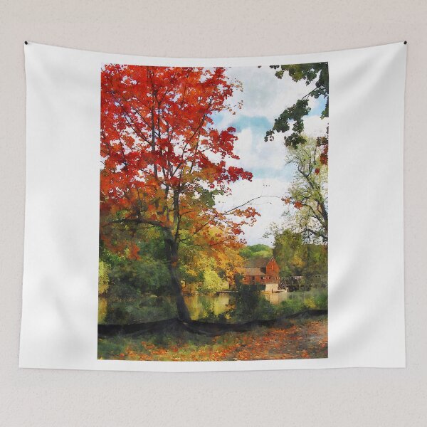 Item preview, Distant Mill  in Autumn designed and sold by Susan Savad.