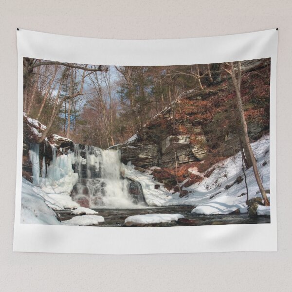 Item preview, Winter Ending at Sheldon Reynolds Falls designed and sold by Gene Walls.
