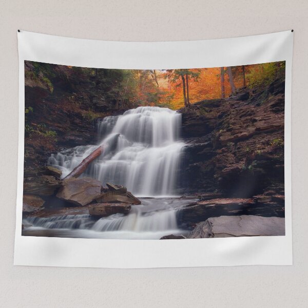 Item preview, Fading October Daylight at Shawnee Falls designed and sold by Gene Walls.