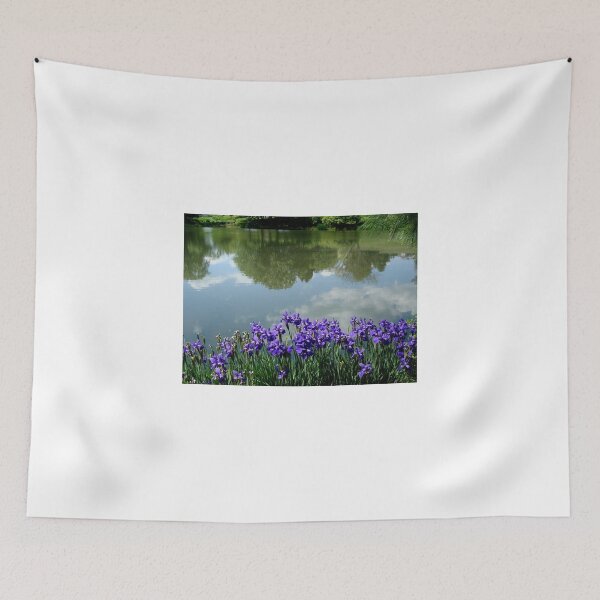 Item preview, Irises at the Lake     ^ designed and sold by ctheworld.