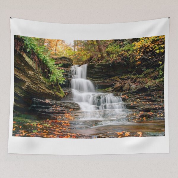 Item preview, Autumn Below the Nameless Forgotten Waterfall designed and sold by Gene Walls.