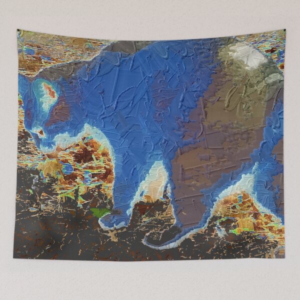 Item preview, Blue cat abstract designed and sold by B. Randi Bailey.