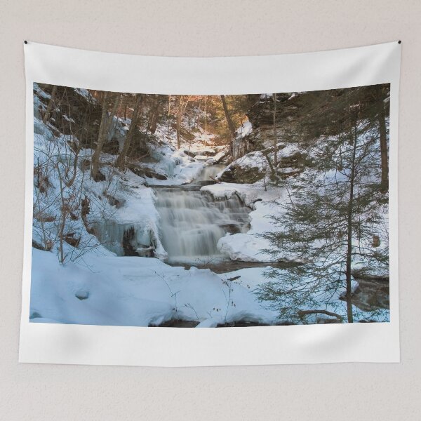 Item preview, Mohican Falls Surrounded By Winter White designed and sold by Gene Walls.