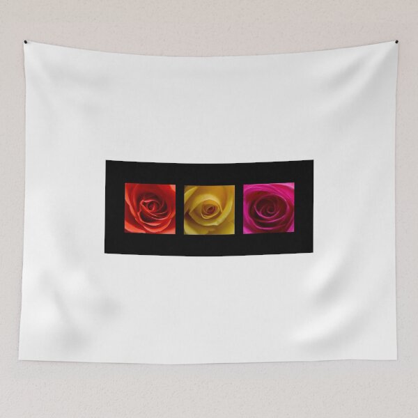 Item preview, Triptych Orange Yellow & Pink Roses designed and sold by Pixie Copley LRPS.
