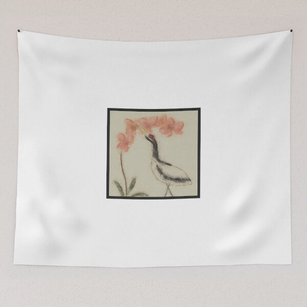 Item preview, Crane and Pale Orange Orchid designed and sold by Sarah Countiss.