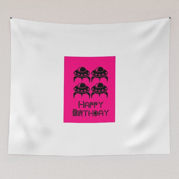 Item preview, Space Invaders Happy Birthday Greeting Card by Chillee Wilson designed and sold by ChilleeWilson.