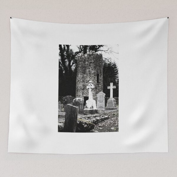 Item preview, Aghavillier cemetry and round tower designed and sold by AndrewJonesFoto.