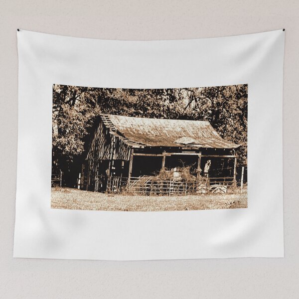 Item preview, "Old Timer's Barn (B&W with a touch of brown)"... prints and products designed and sold by Bob Hall©.