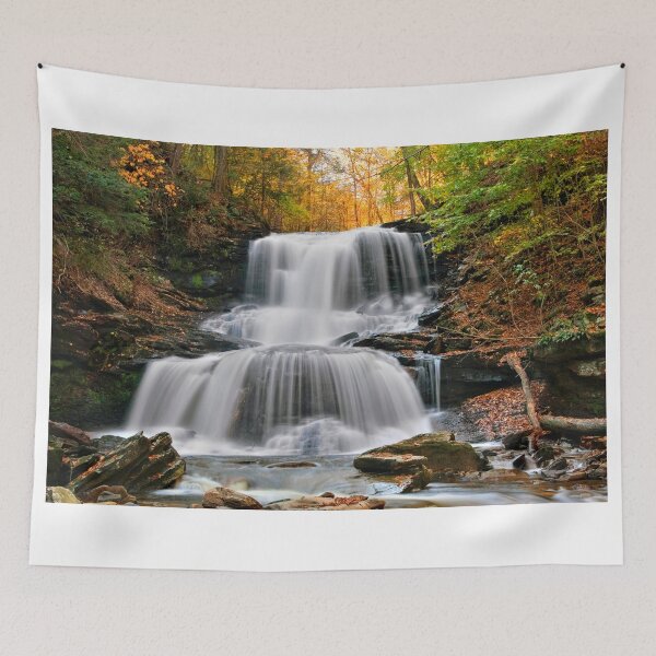 Item preview, Autumn's Magical Spell On Tuscarora Falls designed and sold by Gene Walls.