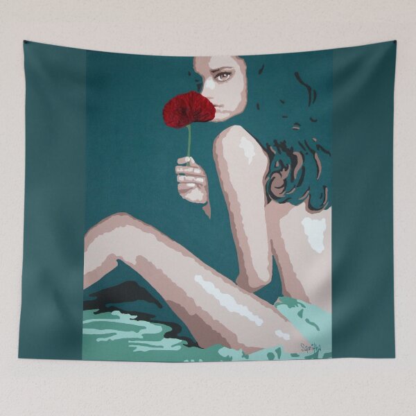 Item preview, Girl with poppy designed and sold by Samitha Edwards.
