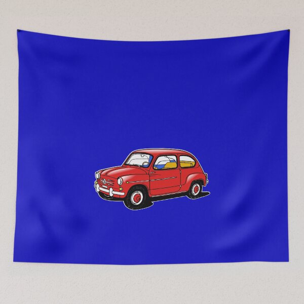 Item preview, fiat 600 red designed and sold by karmadesigner.