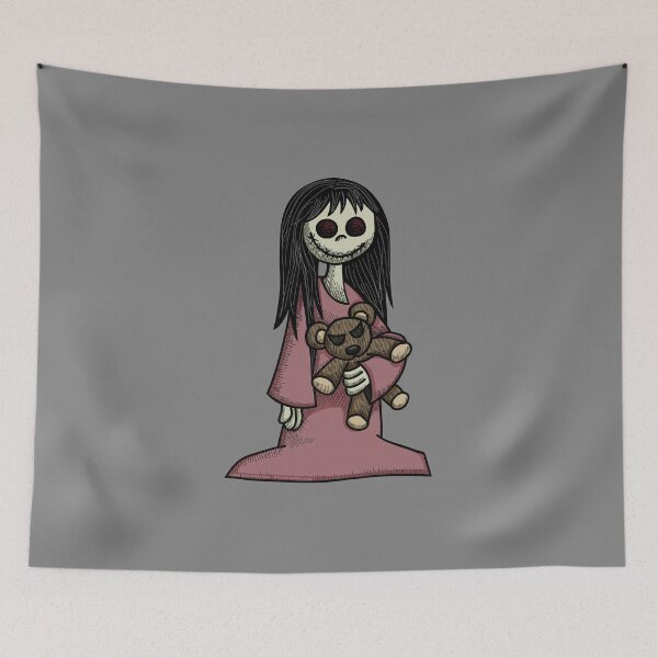 Item preview, Creepy Girl with Teddy Bear designed and sold by Wislander.