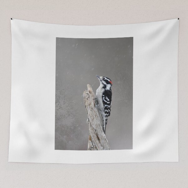 Item preview, WinterTime - Downy Woodpecker designed and sold by Lynda   McDonald.
