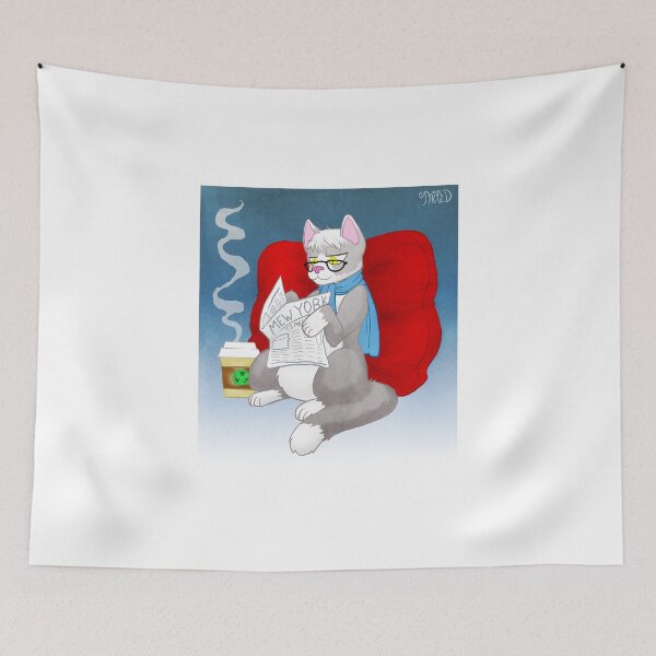 Item preview, Hipster Kitty designed and sold by Maggie Davidson.