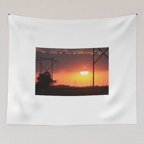 Item preview, Kansas Blazing Orange Sunset  with cloud's designed and sold by ROBERTDBROZEK.