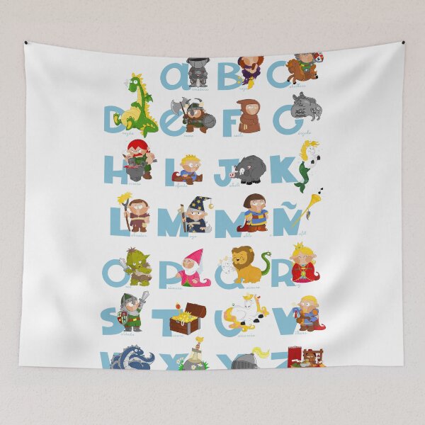 Item preview, ABC medieval (spanish) designed and sold by alapapaju.