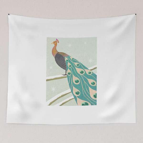 Item preview, winter christmas peacock designed and sold by Maria Khersonets.