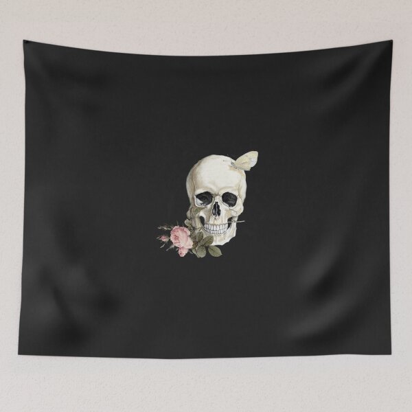 Item preview, With a Rose between my Teeth (on black) designed and sold by WickedlyLovely.
