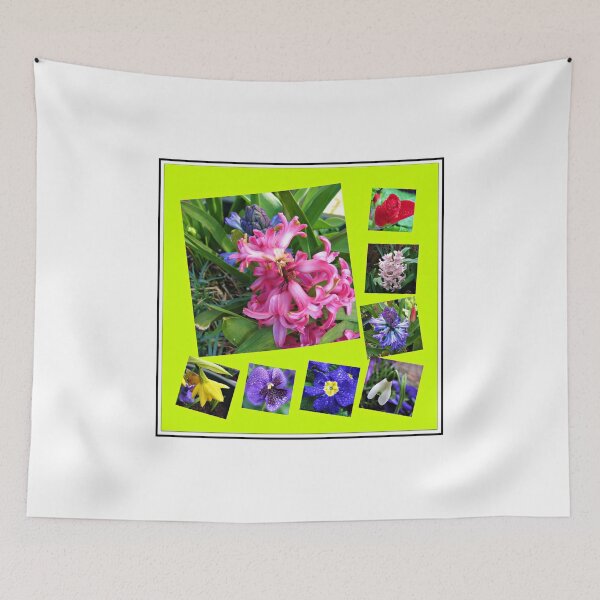 Item preview, Crazy Spring Flowers Collage designed and sold by BlueMoonRose.