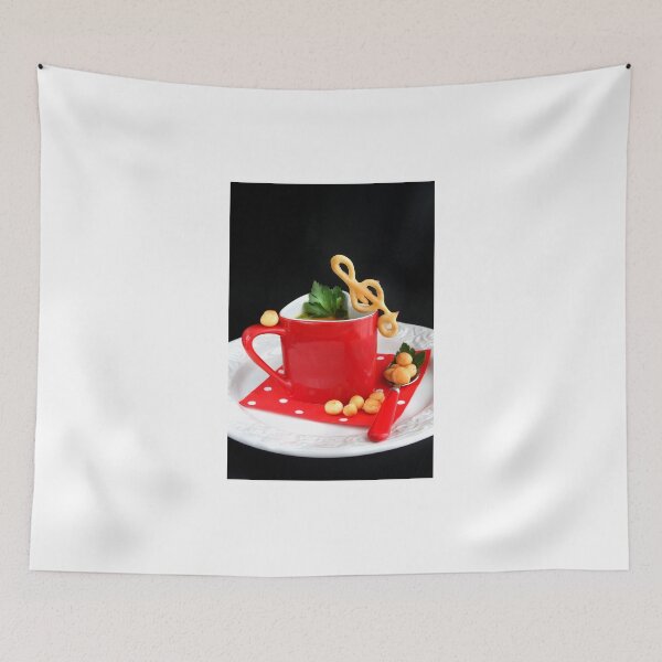 Item preview, That's Music to My Taste | Soup with Choux Pastry Clef designed and sold by SmoothBreeze7 | Liz Collet Photography.