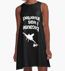 Vestido acampanado "Porque estaba invertido", inspirado en Top Gun - VERSIÓN BLANCA