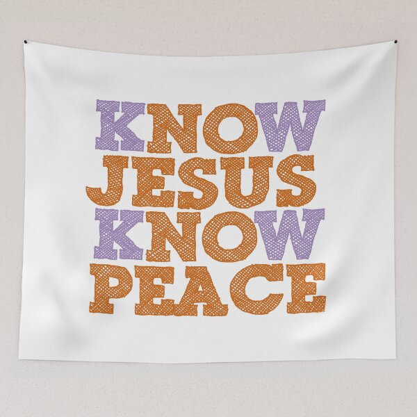 Item preview, KNOW JESUS KNOW PEACE designed and sold by Calgacus.