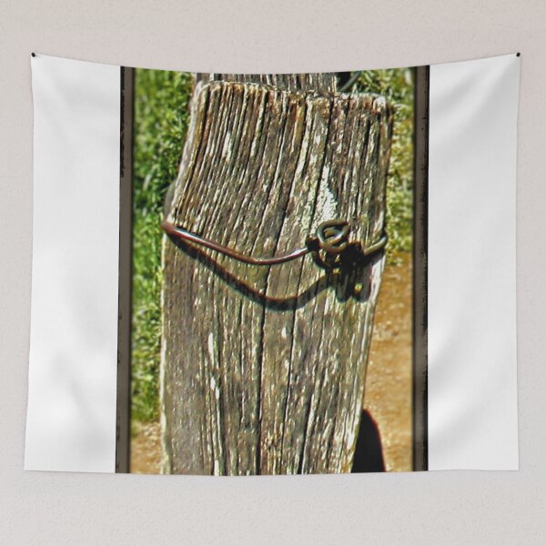 Item preview, "Old Fence Post and Rusted Wire"... prints and products designed and sold by Bob Hall©.