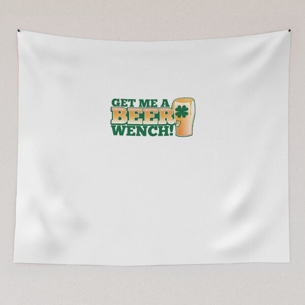 Item preview, Get me a BEER, Wench! with pint glass and Shamrock  designed and sold by jazzydevil.