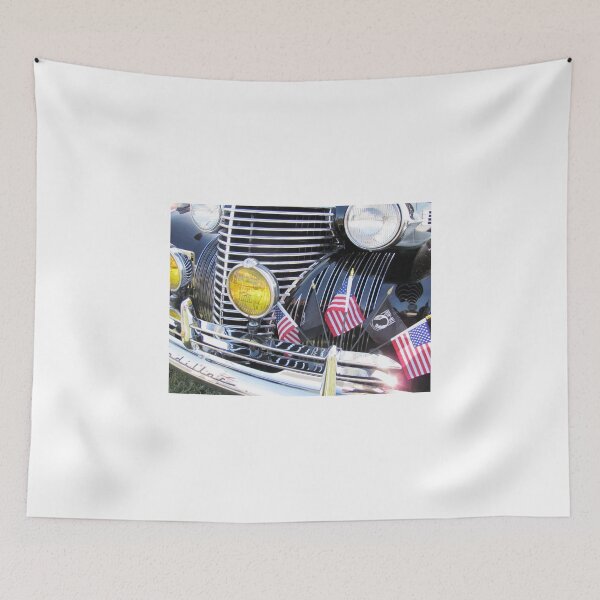 Aperçu de l'œuvre Patriotic 1940 Cadillac American Flag - Brightwork créée et vendue par RustedStudio.