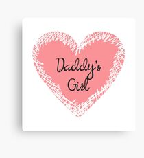 Daddy's Girl for Kids Canvas Print