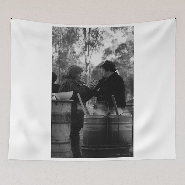 Item preview, A conversation over some hot drums of soup - MarkyStock2011 - B&W designed and sold by Jordan Miscamble.