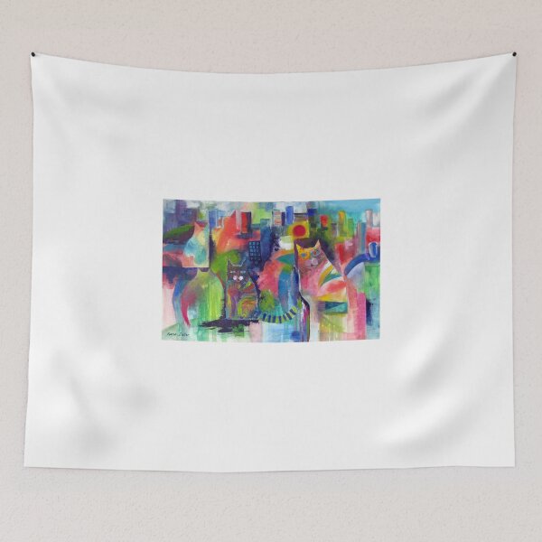 Item preview, Abstract Cats Acrylics designed and sold by Karin Zeller.