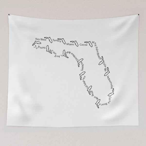 Item preview, Cities of Florida 001 designed and sold by ValeriesGallery.