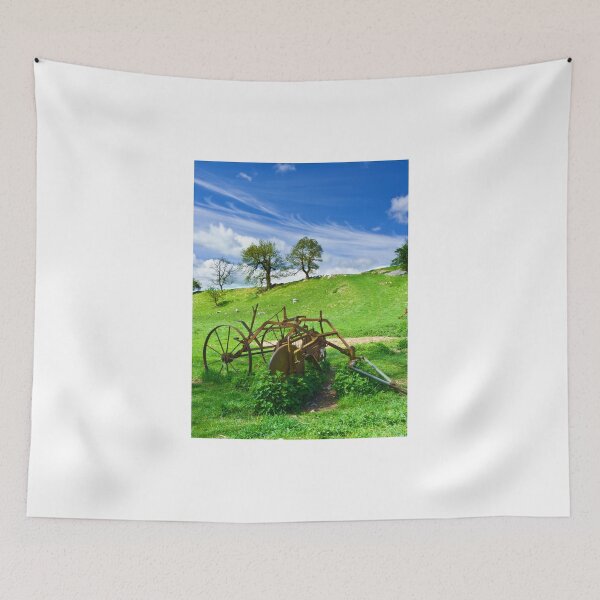 Item preview, Old agricultural machinery in a field designed and sold by GrahamCSmith.