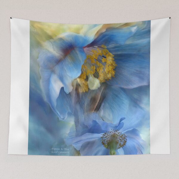 Item preview, Poppies So Blue designed and sold by Carol  Cavalaris.