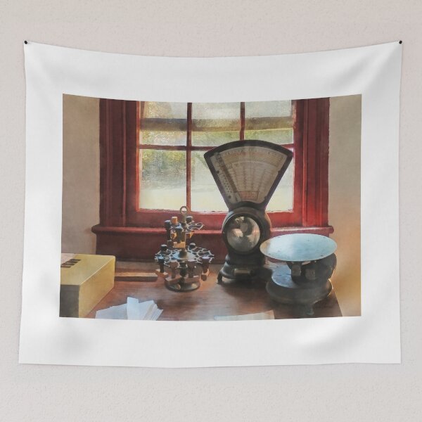 Item preview, Postal Scale and Rubber Stamps designed and sold by Susan Savad.