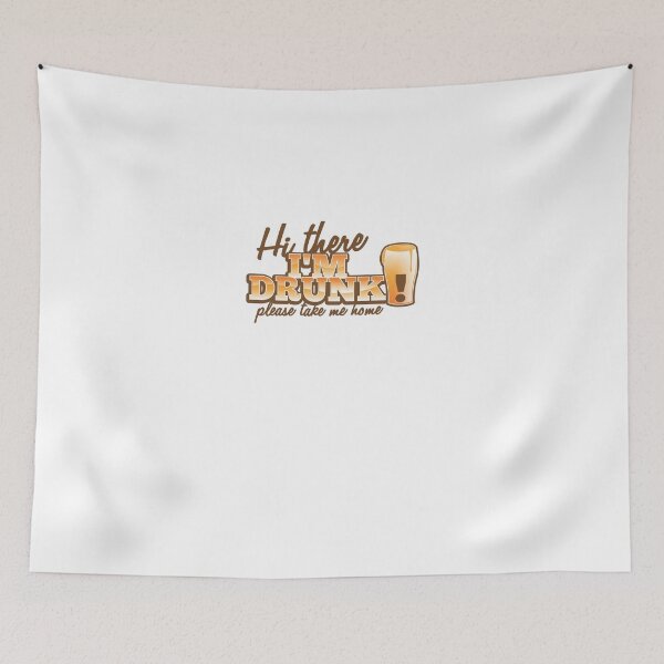 Item preview, Hi there! I'm DRUNK Please take me home! with beer glass designed and sold by jazzydevil.