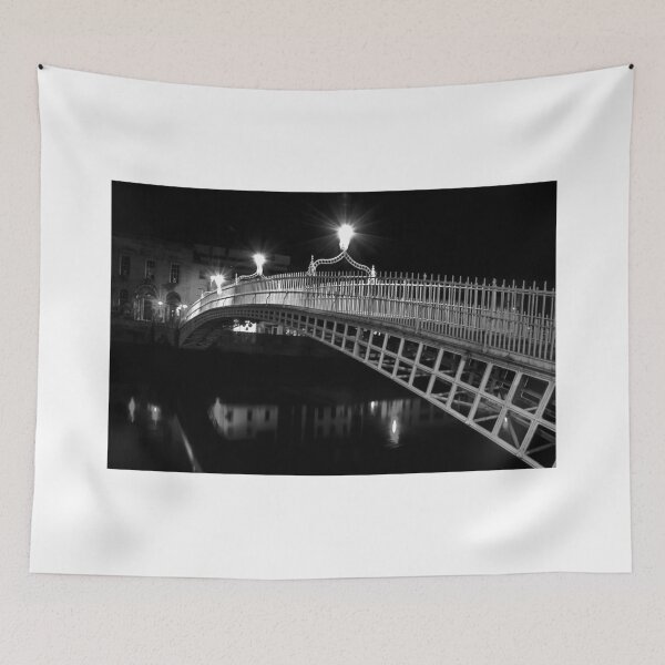 Item preview, Ha'Penny Bridge At Night (mono) designed and sold by Denise Abé.