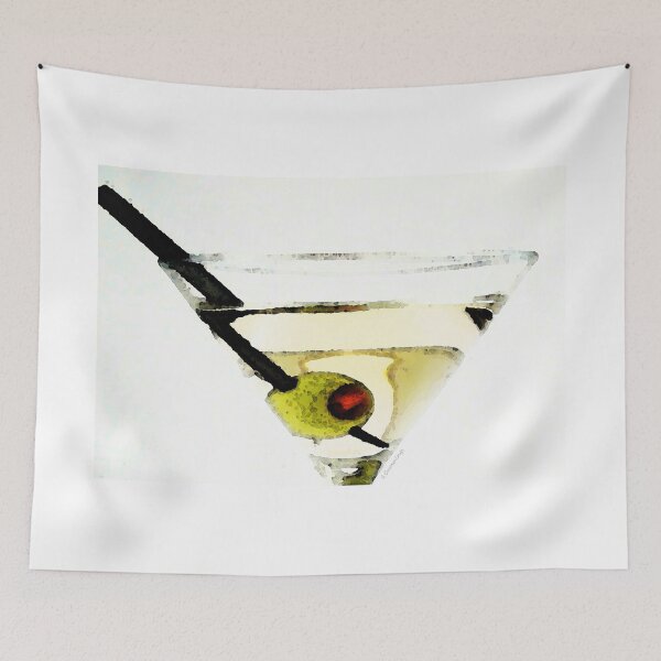 Item preview, Martini With Green Olive designed and sold by Sharon Cummings Art.