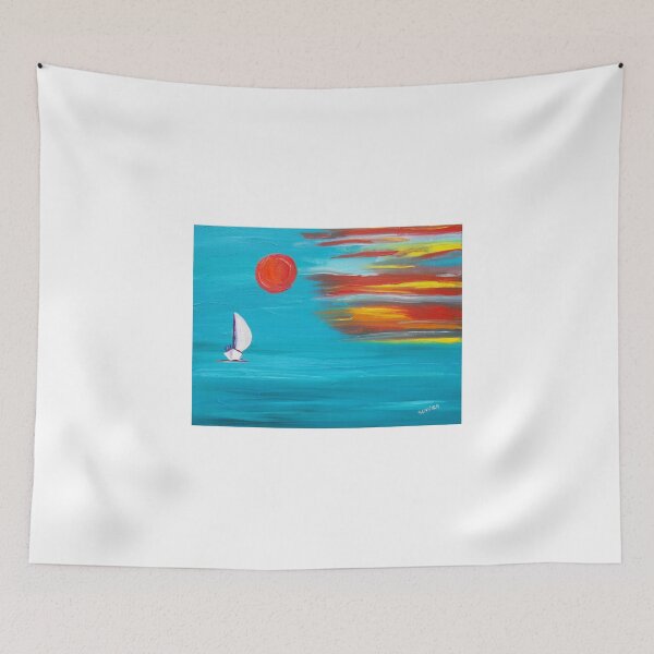 Item preview, Sunset sail original art designed and sold by SlavicaB.