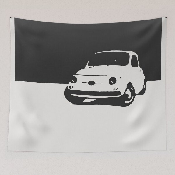 Item preview, Fiat 500, 1959 - Black on white designed and sold by uncannydrive.