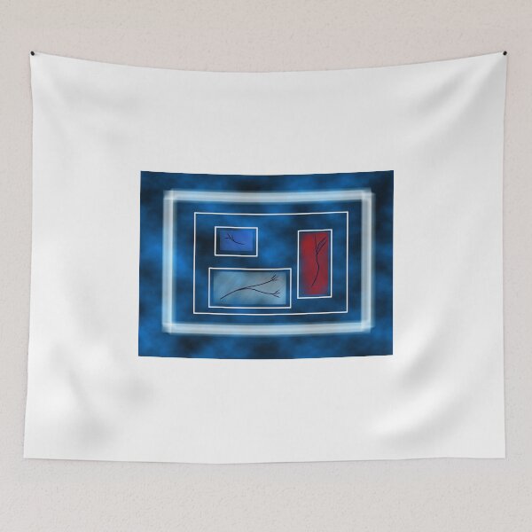 Item preview, Blue Rectangles designed and sold by hawkie.