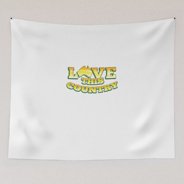 Item preview, Aussie Australian map LOVE THIS COUNTRY! designed and sold by jazzydevil.