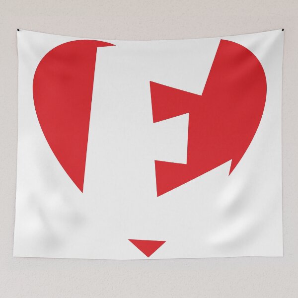 Item preview, I love E - Heart E - Heart with letter E designed and sold by theshirtshops.