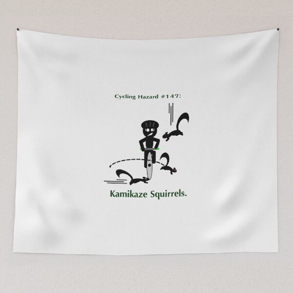 Item preview, Cycling Hazards - Kamikaze Squirrels designed and sold by Weber Consulting.