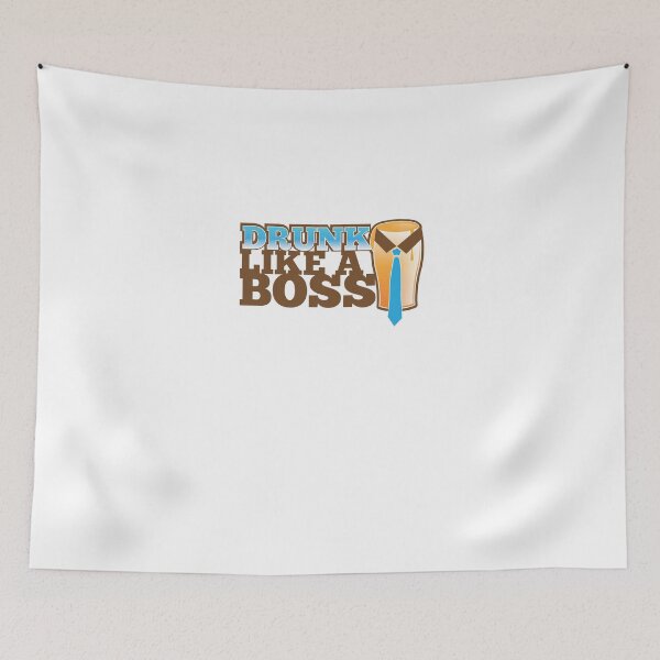 Item preview, DRUNK like a Boss with a work tie designed and sold by jazzydevil.