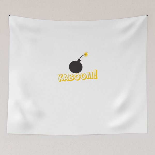 Item preview, KABOOM cartoon explosion noise with bomb designed and sold by jazzydevil.